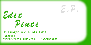 edit pinti business card